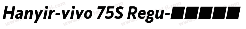 Hanyir-vivo 75S Regu字体转换